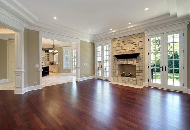 smooth and polished wood flooring for a luxurious feel